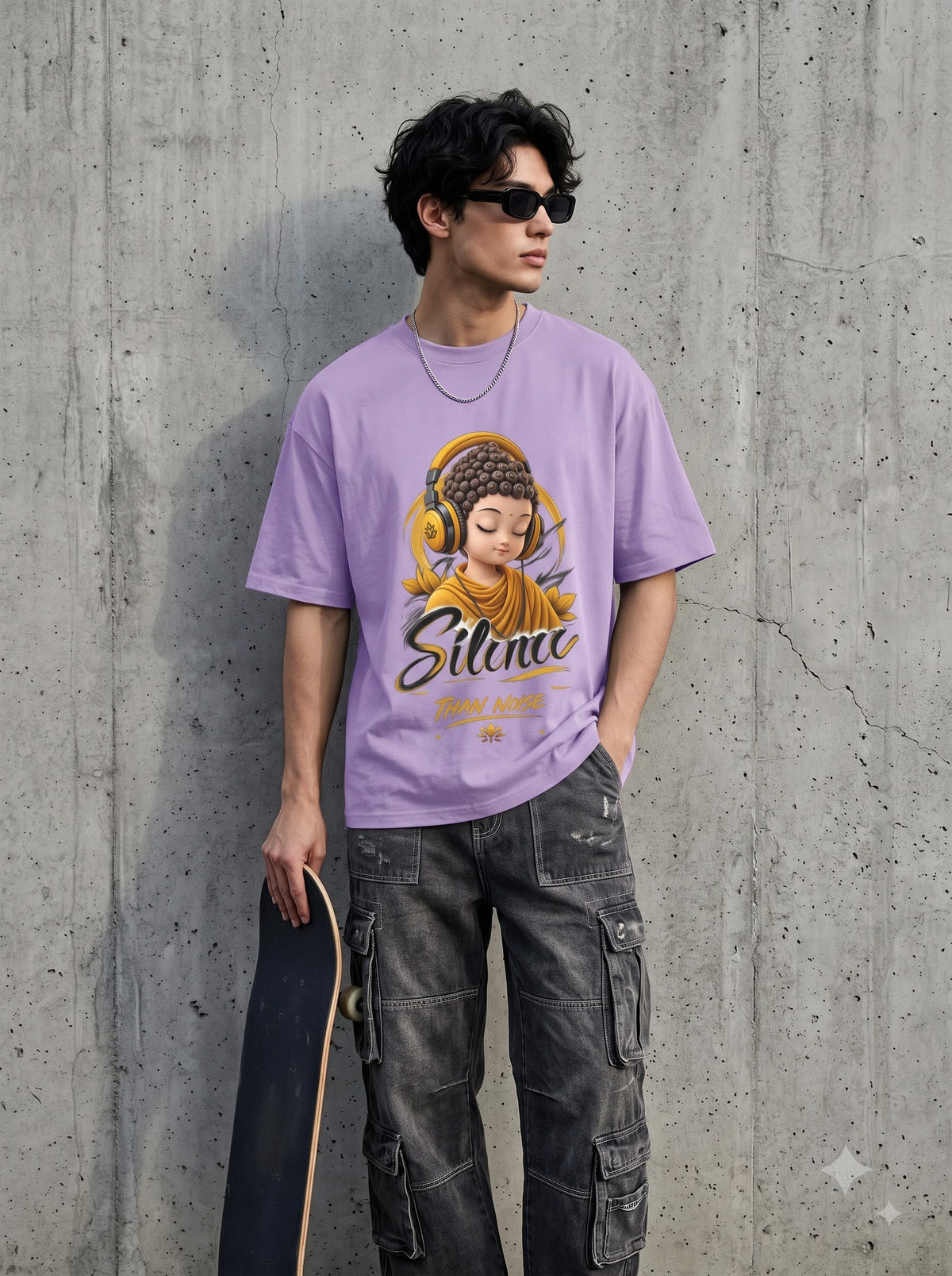 Sab Moh Maya Hai Little Buddha Oversized Standard T-Shirt