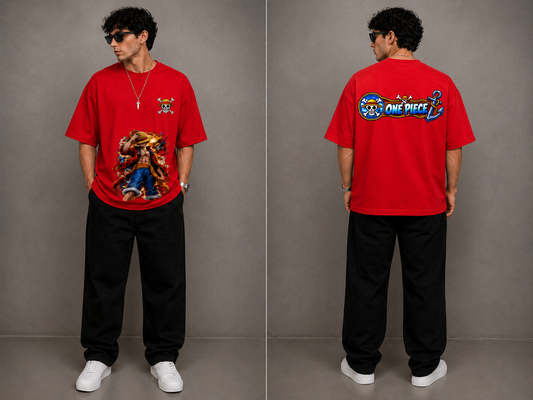 Premium One Piece Graphic Oversized Terry T-Shirt