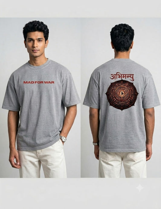 Mad For War: Abhimanyu Mythological Art T-Shirt