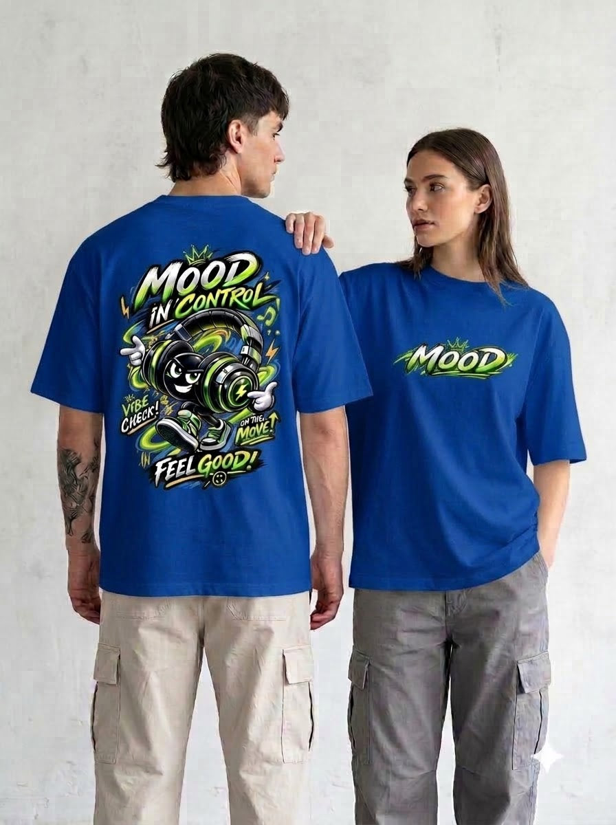 Mood In Control Graphic Heavyweight Oversized Classic T-Shirt