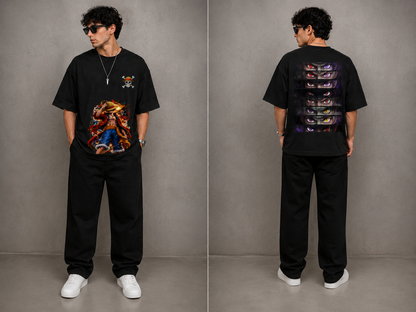 Premium Anime Graphic Oversized Terry T-Shirt
