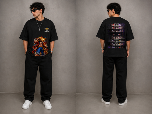 Premium Anime Graphic Oversized Terry T-Shirt