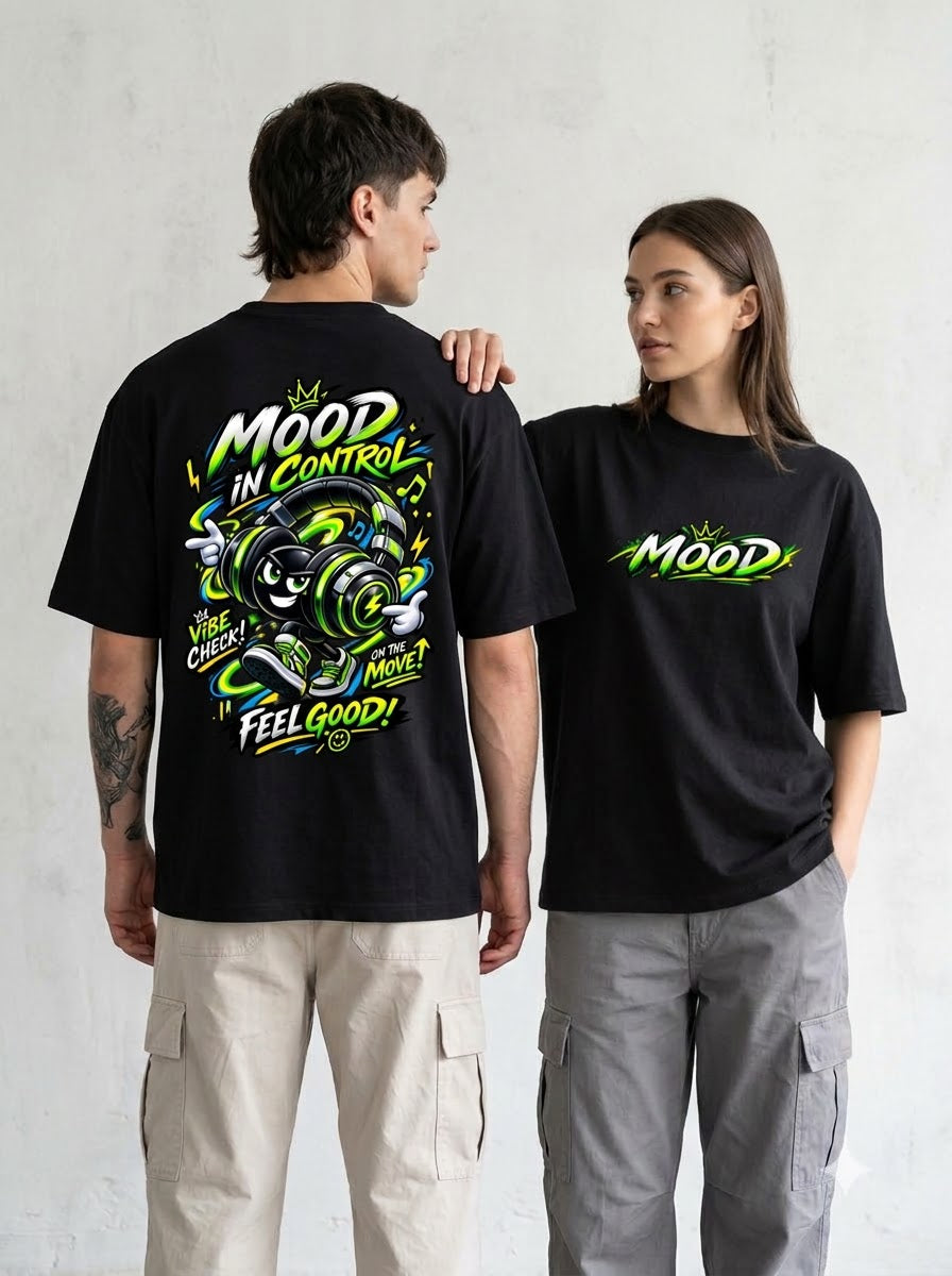 Mood In Control Graphic Heavyweight Oversized Classic T-Shirt
