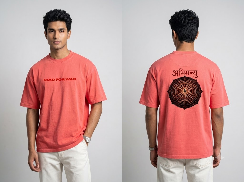 Mad For War: Abhimanyu Mythological Art T-Shirt