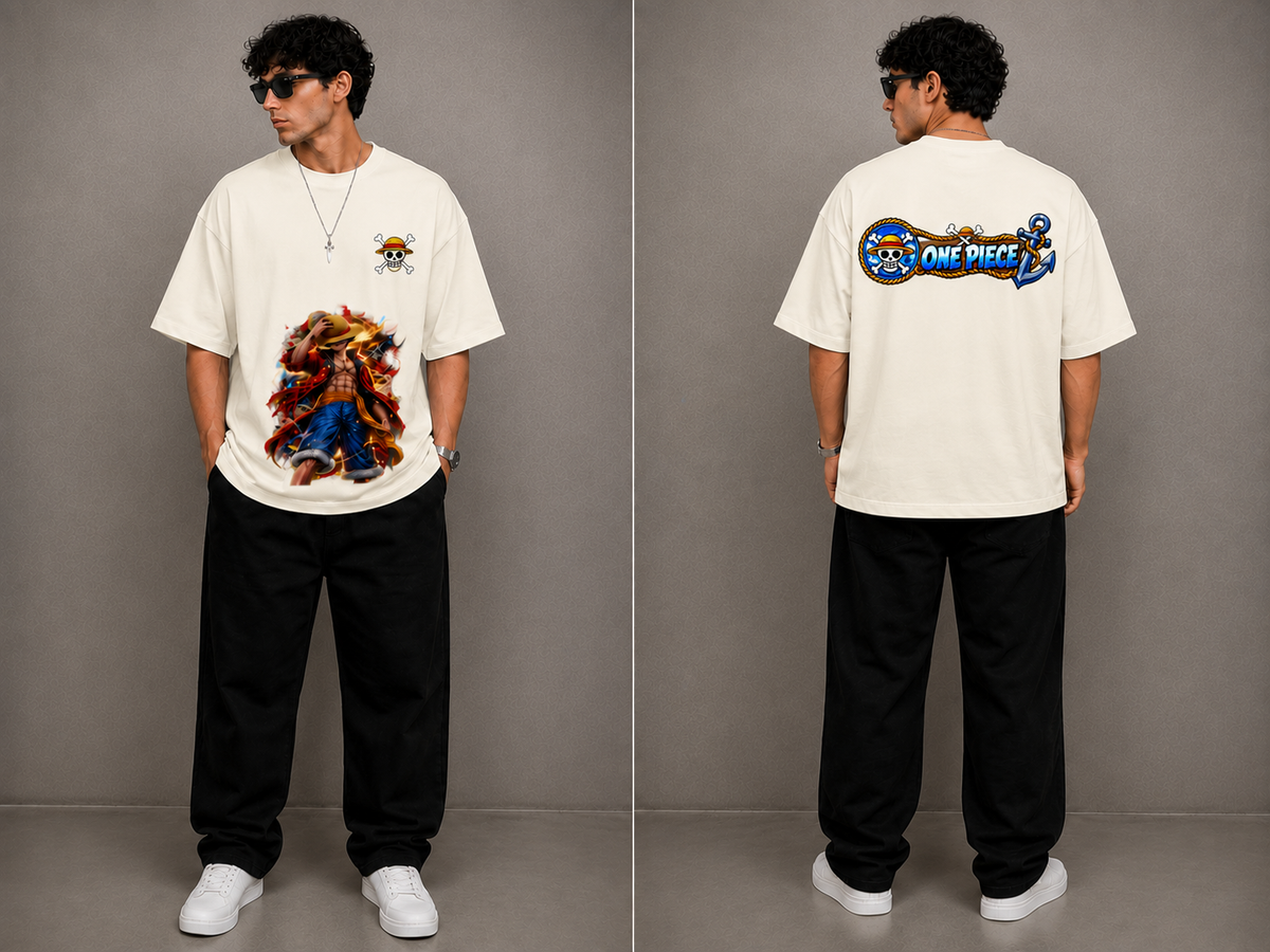 Premium One Piece Graphic Oversized Terry T-Shirt