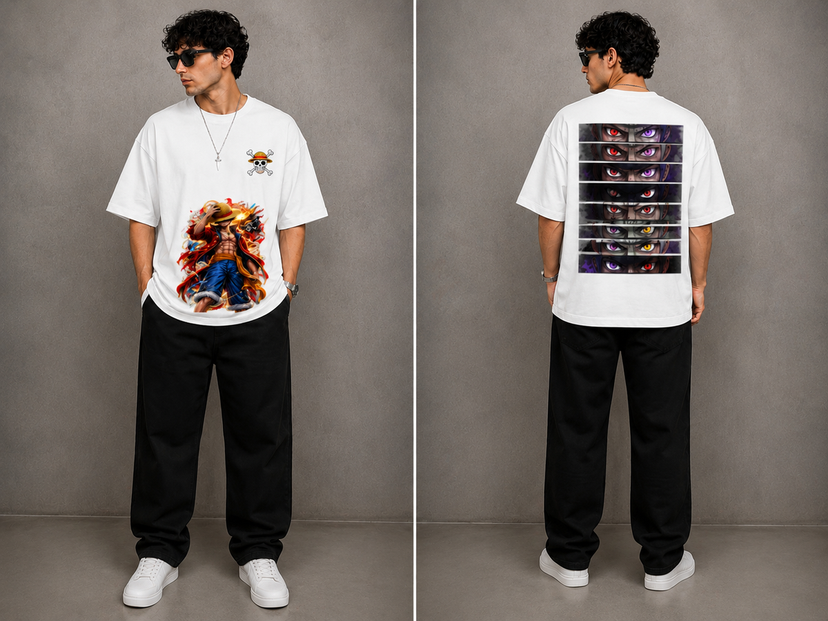Premium Anime Graphic Oversized Terry T-Shirt