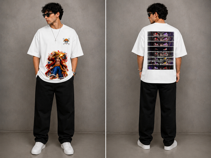 Premium Anime Graphic Oversized Terry T-Shirt