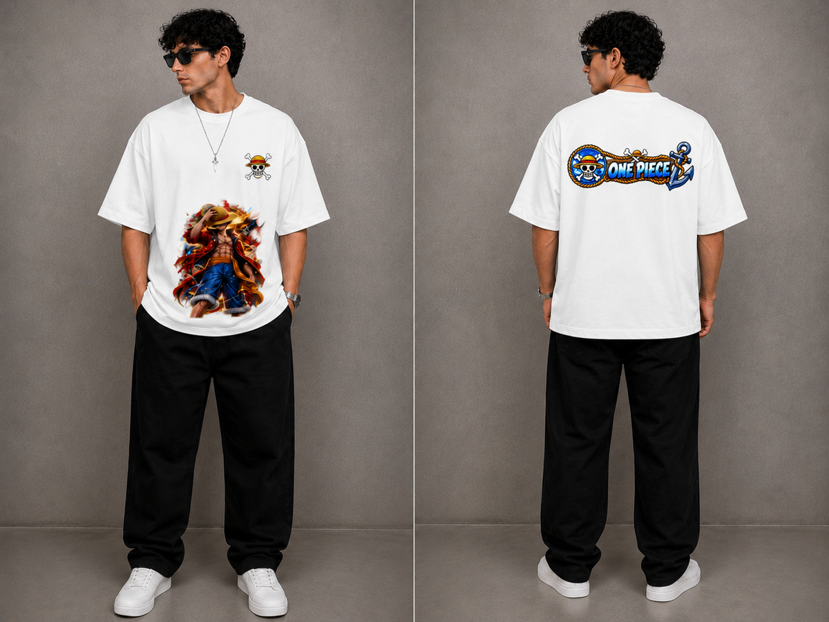 Premium One Piece Graphic Oversized Terry T-Shirt