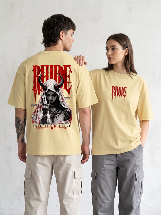 Edgy Urban Demon Girl Oversized Standard T-Shirt