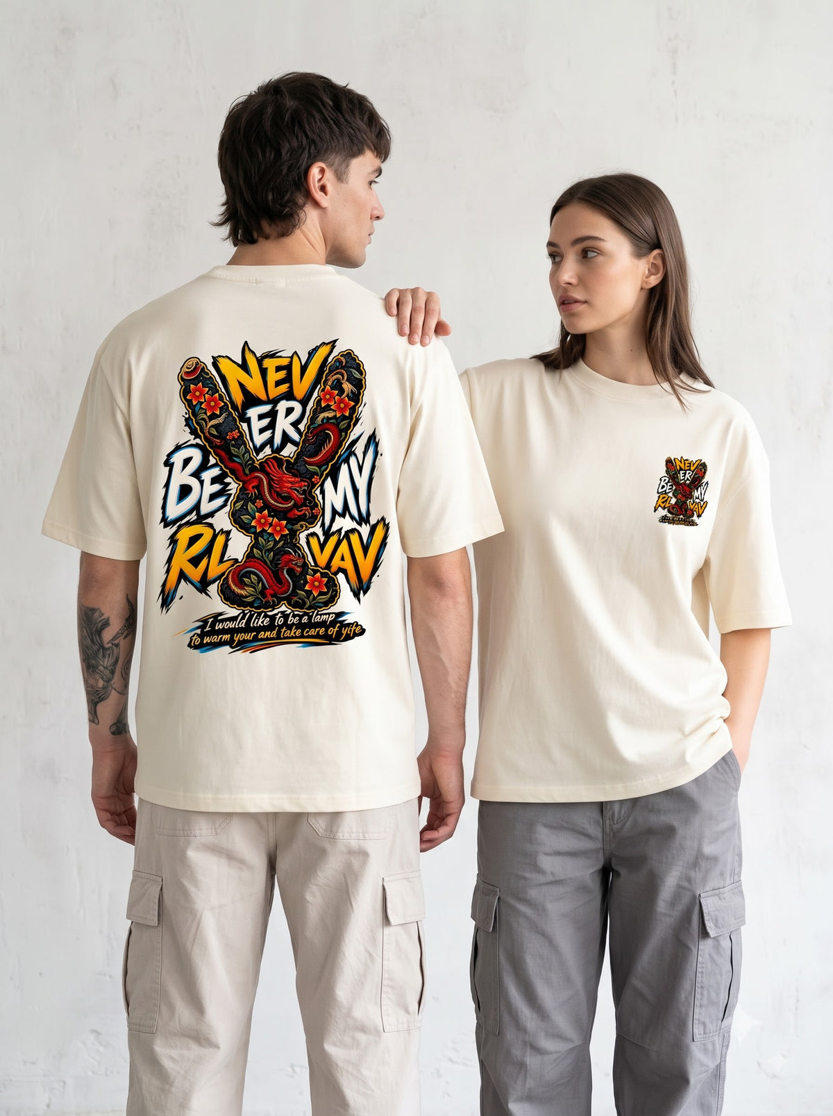 Urban Streetwear Snake Quote Classic Crew T-Shirt