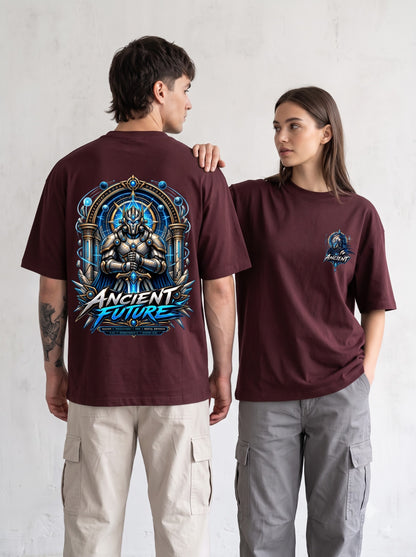 Premium Mecha Warrior Graphic Oversized Classic T-Shirt