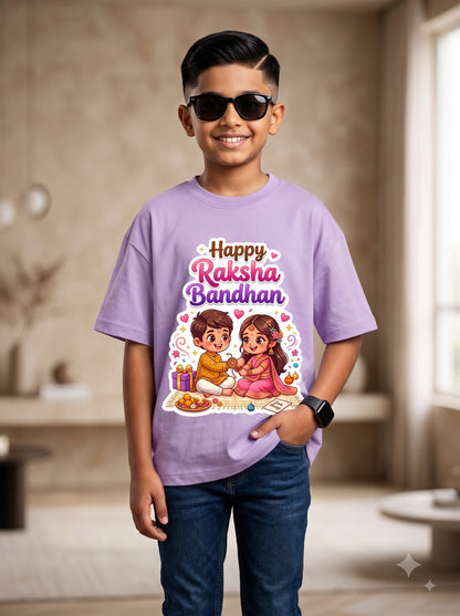 Premium Rakhi Festival T-Shirt for Kids | Happy Raksha Bandhan