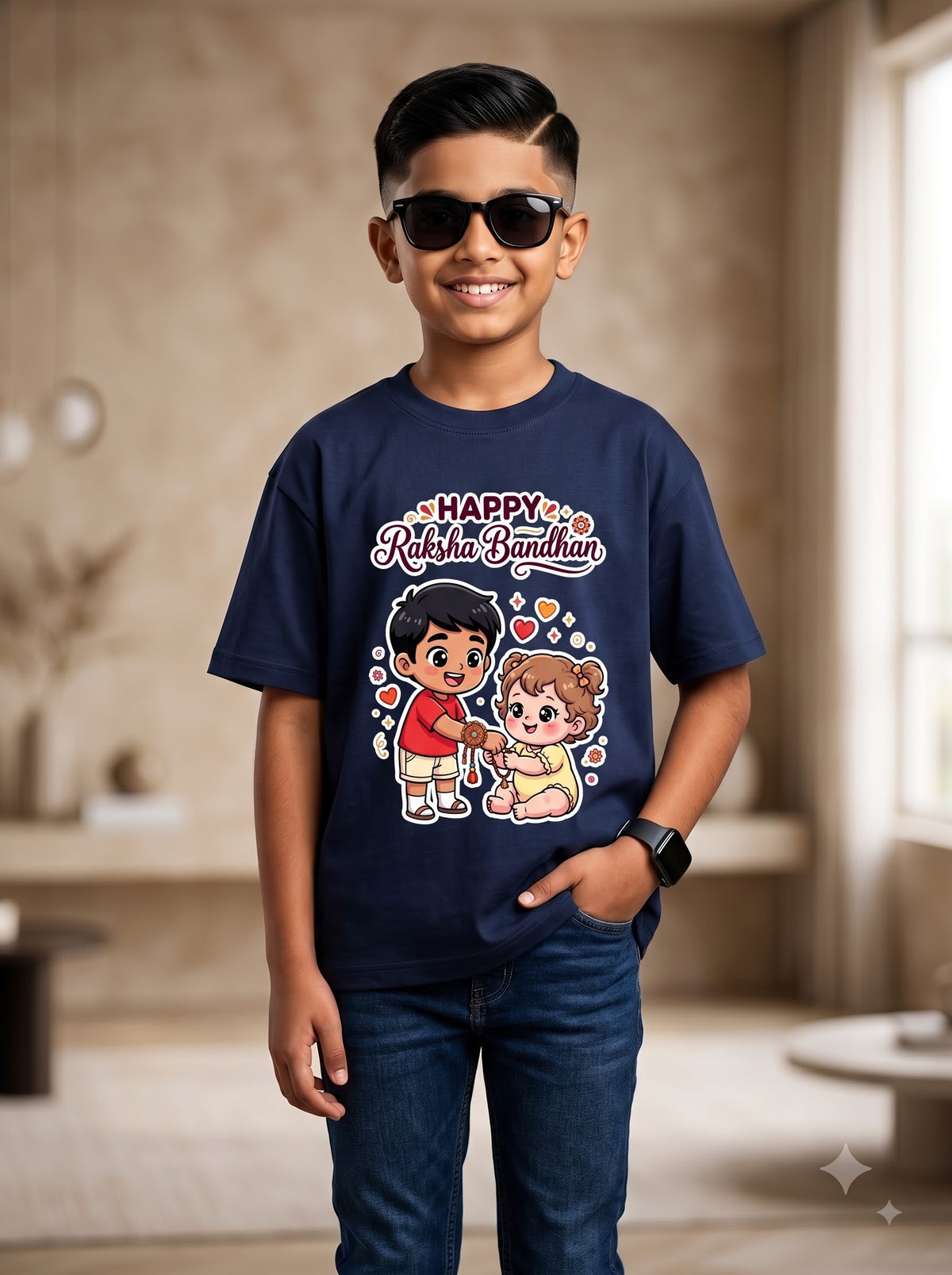 Raksha Bandhan Celebration Shirt | Cute Brother Sister Graphic