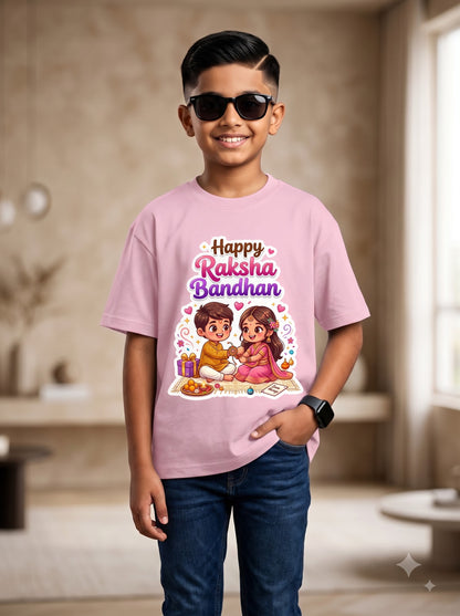 Premium Rakhi Festival T-Shirt for Kids | Happy Raksha Bandhan