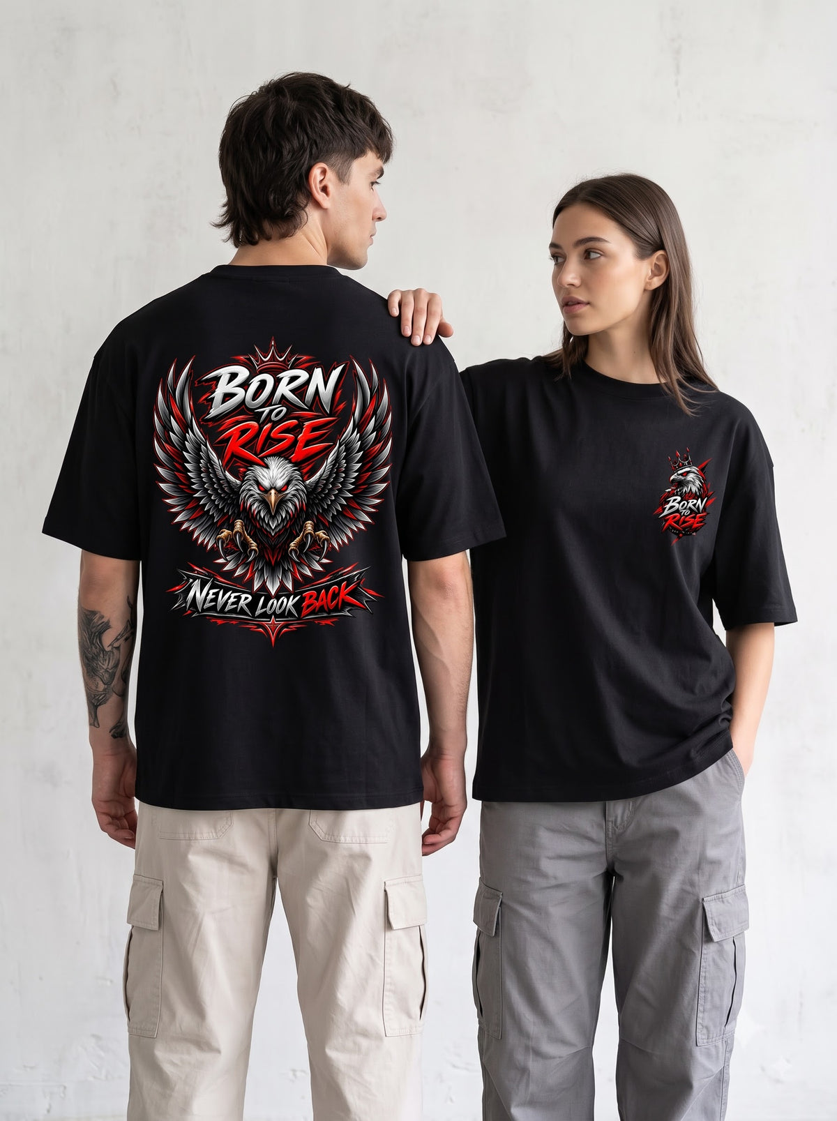 Premium Eagle Graphic Oversized Classic T-Shirt