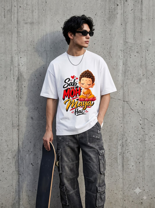 Silence Is Better Than Noise Little Buddha Oversized Standard T-Shirt