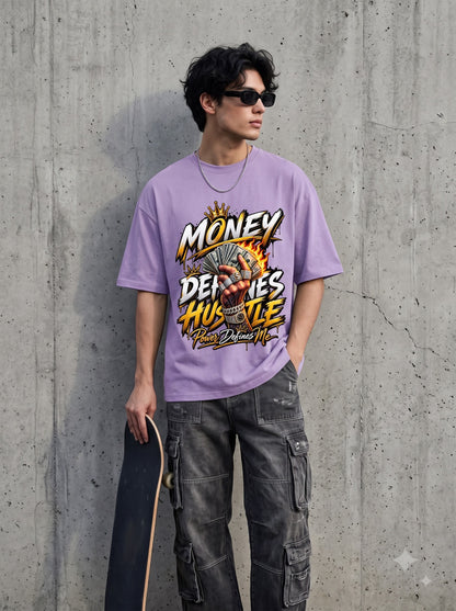 Modern Streetwear Money Defines Hustle Oversized Classic T-Shirt