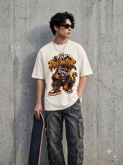 Premium Tiger Graphic Oversized Classic T-Shirt