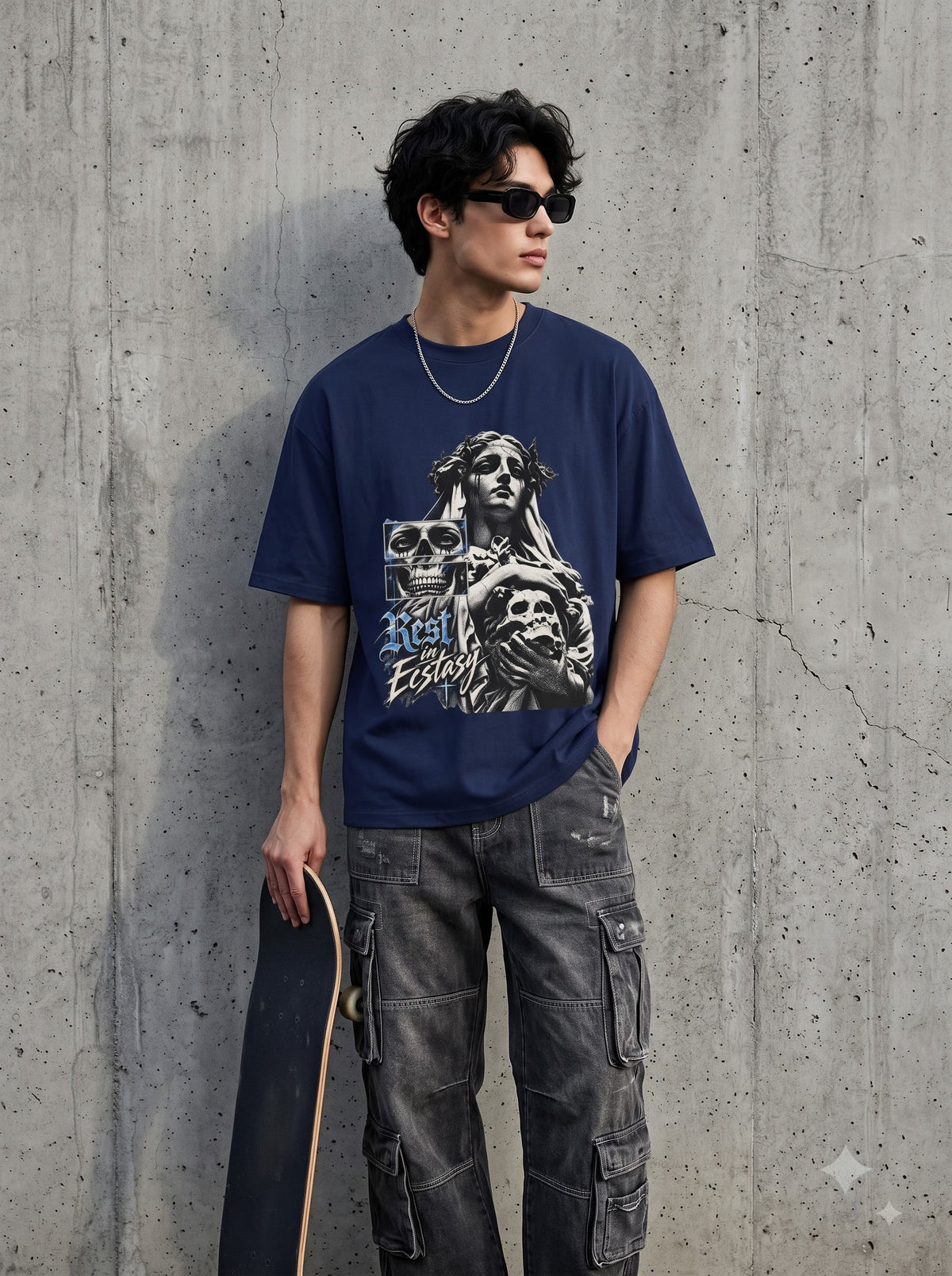 Premium Drift Car Graphic Oversized Standard T-Shirt