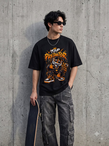 Premium Tiger Graphic Oversized Classic T-Shirt