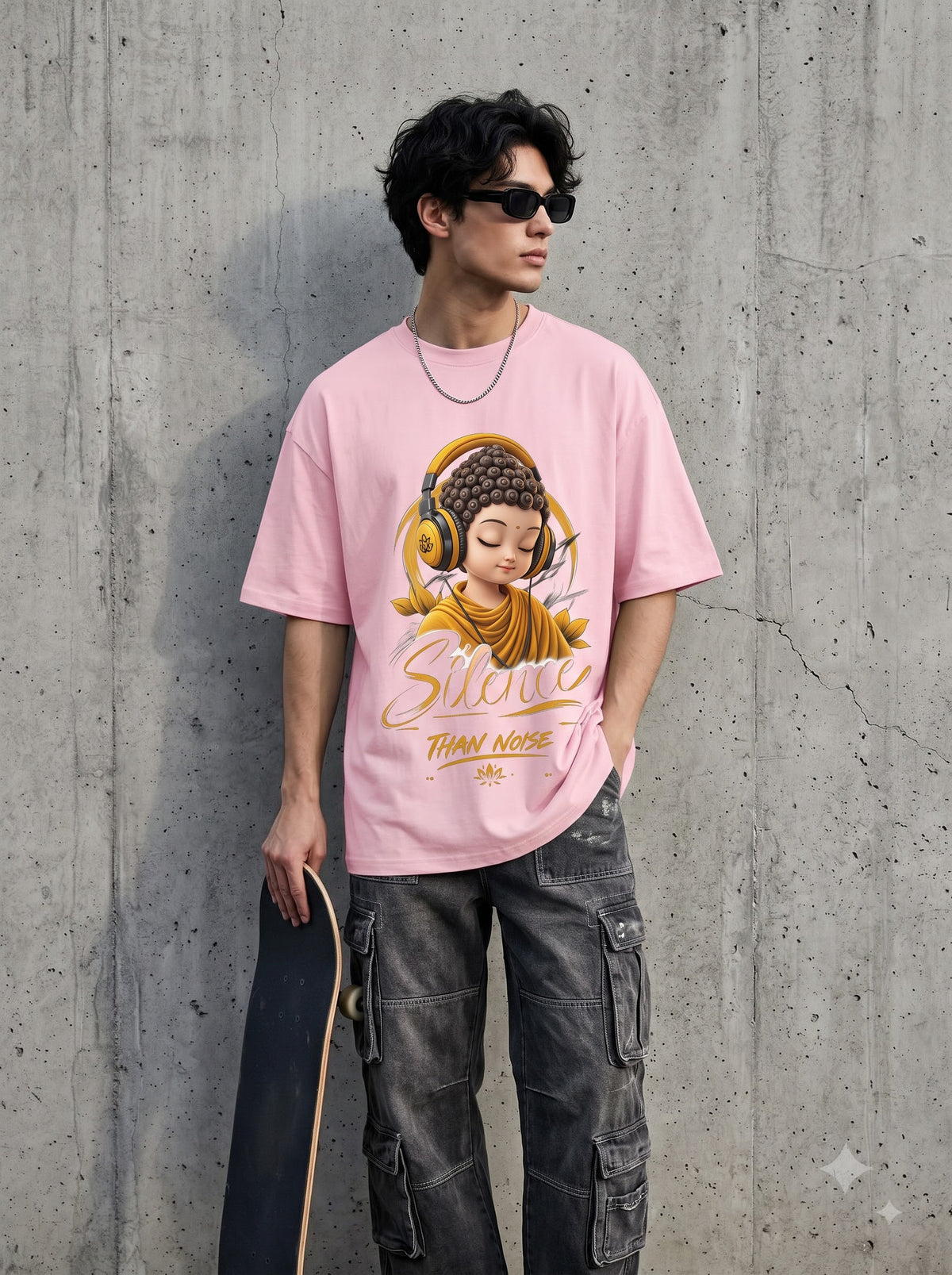 Sab Moh Maya Hai Little Buddha Oversized Standard T-Shirt