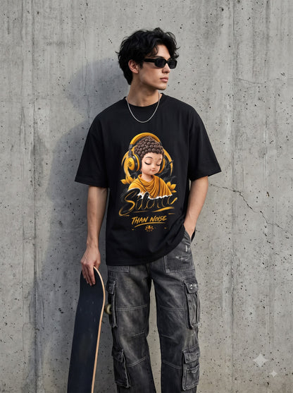 Sab Moh Maya Hai Little Buddha Oversized Standard T-Shirt
