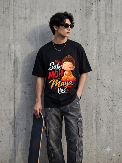 Silence Is Better Than Noise Little Buddha Oversized Standard T-Shirt