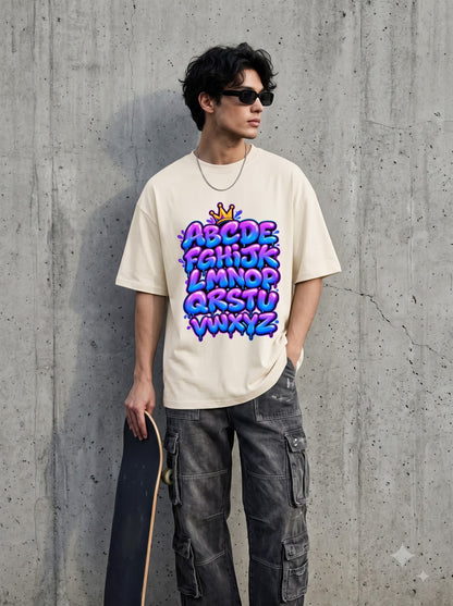 Cool Bubble Letters Graffiti Classic Crew T-Shirt