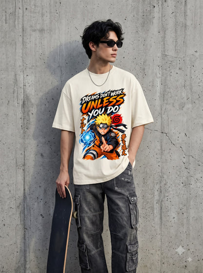 Motivational Anime Quote Naruto Graphic Classic Crew T-Shirt