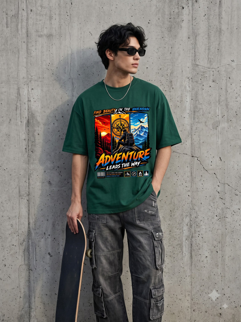 Adventure Leads The Way Compass Classic Crew T-Shirt