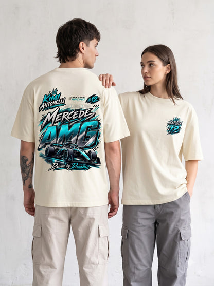 Mercedes AMG F1 Driver Graphic Streetwear Oversized Classic T-Shirt