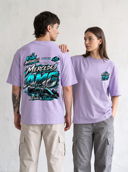 Mercedes AMG F1 Driver Graphic Streetwear Oversized Classic T-Shirt