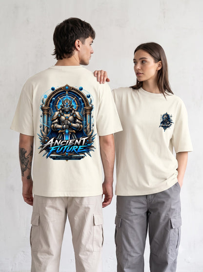 Premium Mecha Warrior Graphic Oversized Classic T-Shirt