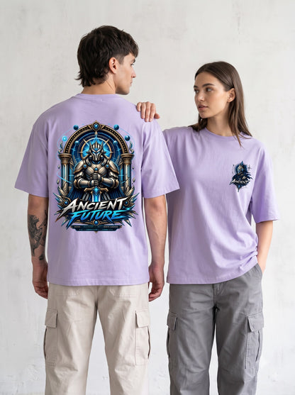Premium Mecha Warrior Graphic Oversized Classic T-Shirt