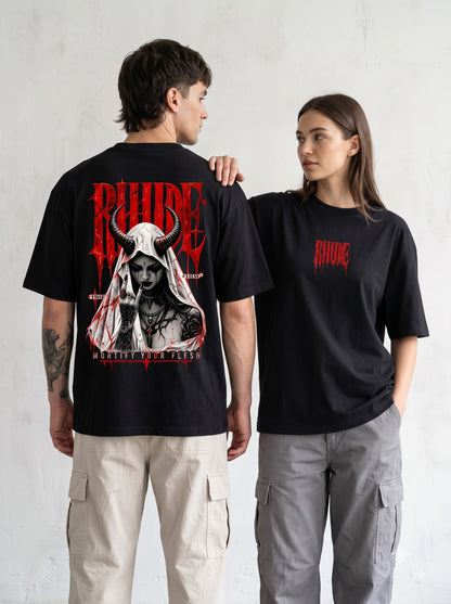 Edgy Urban Demon Girl Oversized Standard T-Shirt