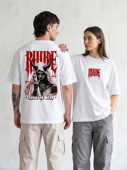 Edgy Urban Demon Girl Oversized Standard T-Shirt