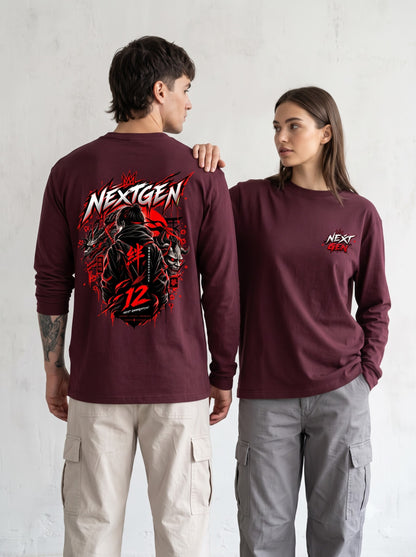 Anime Dragon Demon Mask Full Sleeve T-Shirt