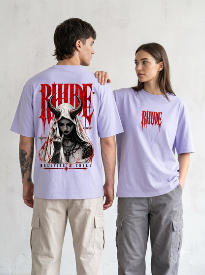 Edgy Urban Demon Girl Oversized Standard T-Shirt