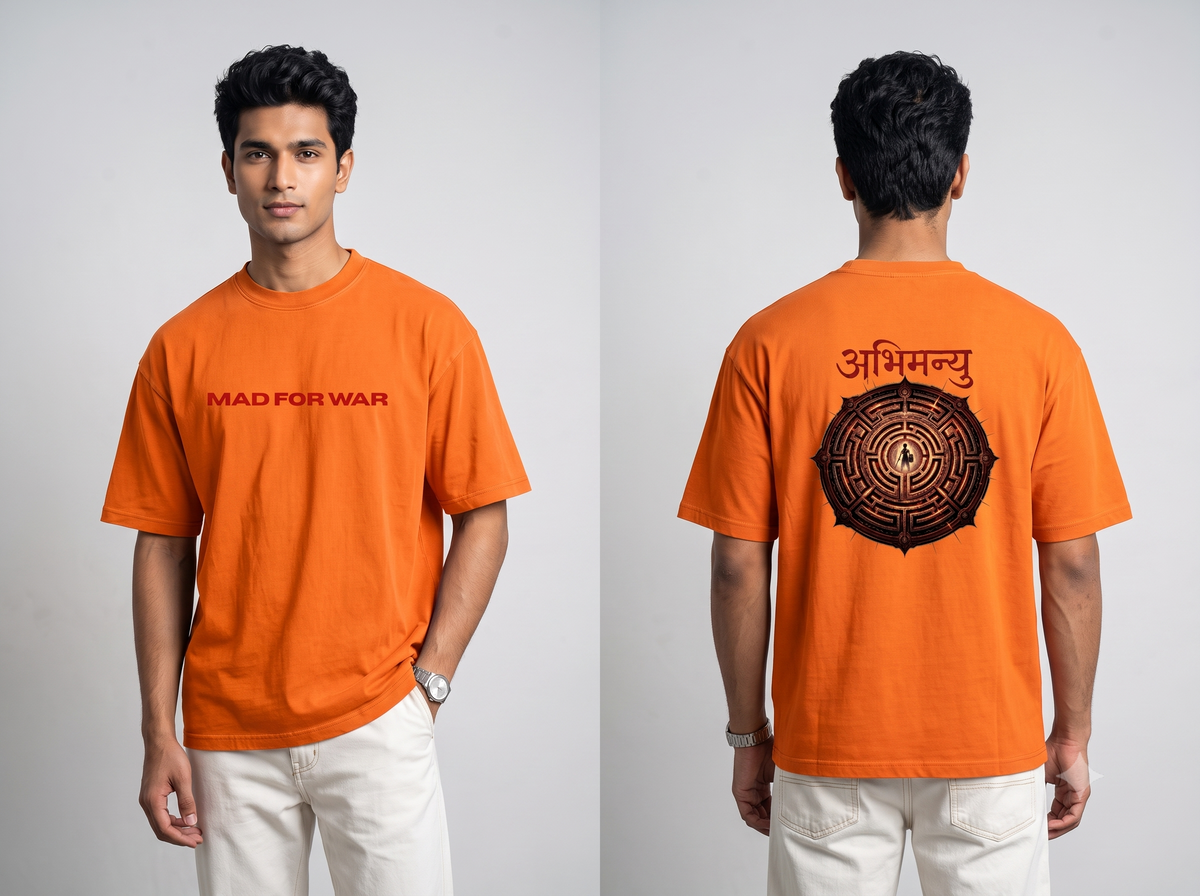 Mad For War: Abhimanyu Mythological Art T-Shirt