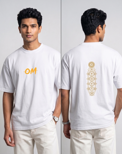 Premium OM & Chakra Graphic Tee | 100% Cotton Unisex Fit