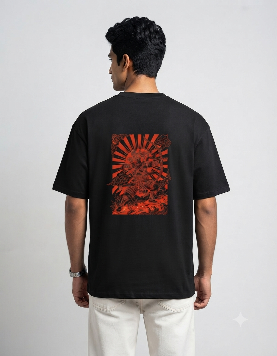 Sankalp Printed Mustard T-Shirt - Everyday Crew Neck