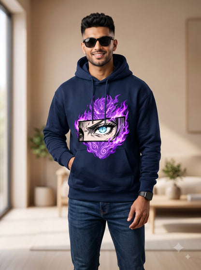 Aesthetic Anime Eye Graphic Hoodie