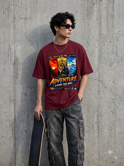 Adventure Leads The Way Compass Classic Crew T-Shirt