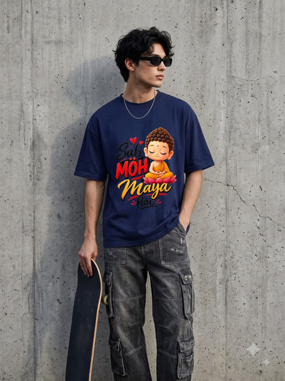 Silence Is Better Than Noise Little Buddha Oversized Standard T-Shirt