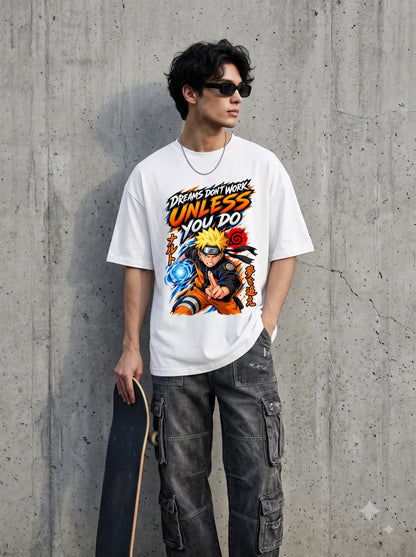 Motivational Anime Quote Naruto Graphic Classic Crew T-Shirt