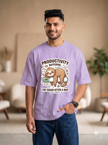 Funny Sloth Graphic T-Shirt | Try Again After A Nap