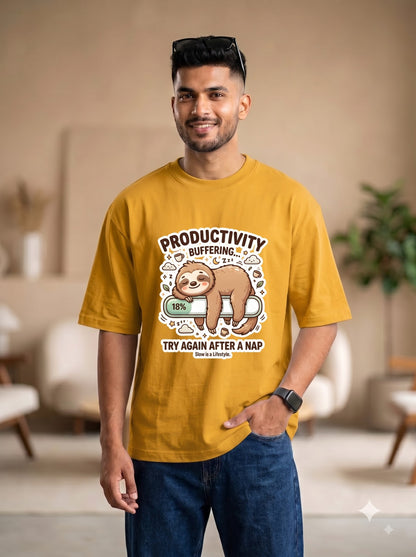 Funny Sloth Graphic T-Shirt | Try Again After A Nap
