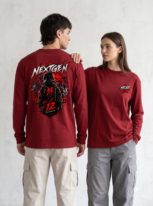 Anime Dragon Demon Mask Full Sleeve T-Shirt