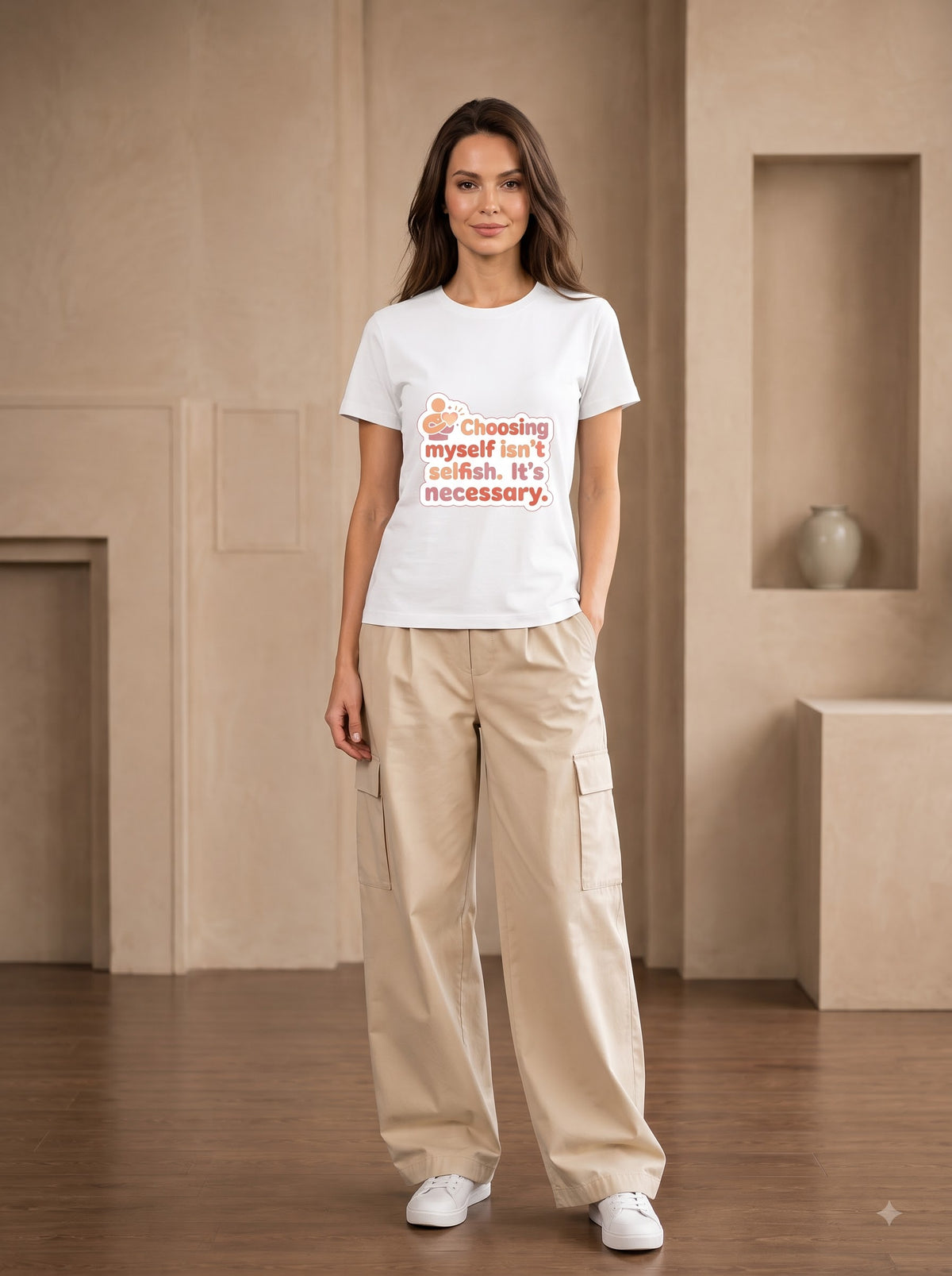 Self Love Inspirational Cotton Crewneck Shirt