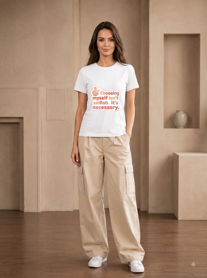 Self Love Inspirational Cotton Crewneck Shirt